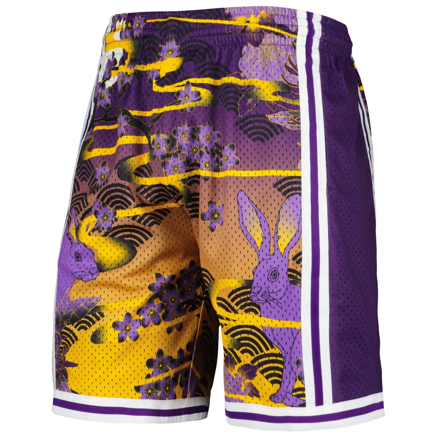 Mitchell  Ness Los Angeles Lakers Lunar New Year Swingman Shorts                                                                 - view number 2