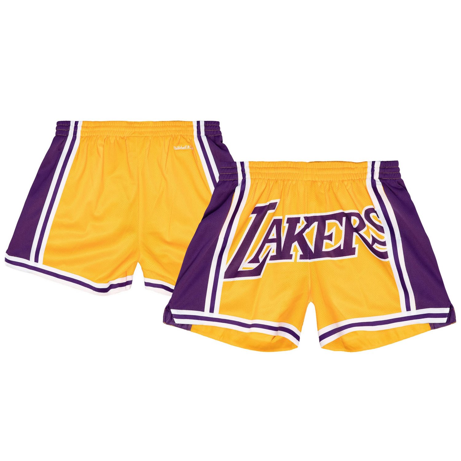 Mitchell  Ness Los Angeles Lakers Swingman Big Face 30 Basketball Shorts                                                         - view number 1