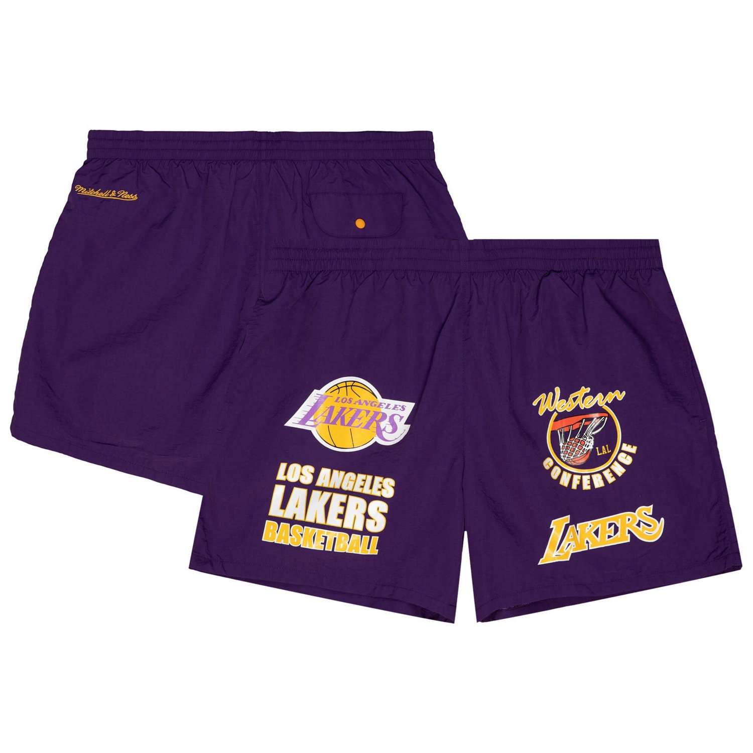 Mitchell  Ness Los Angeles Lakers Woven Shorts                                                                                   - view number 1