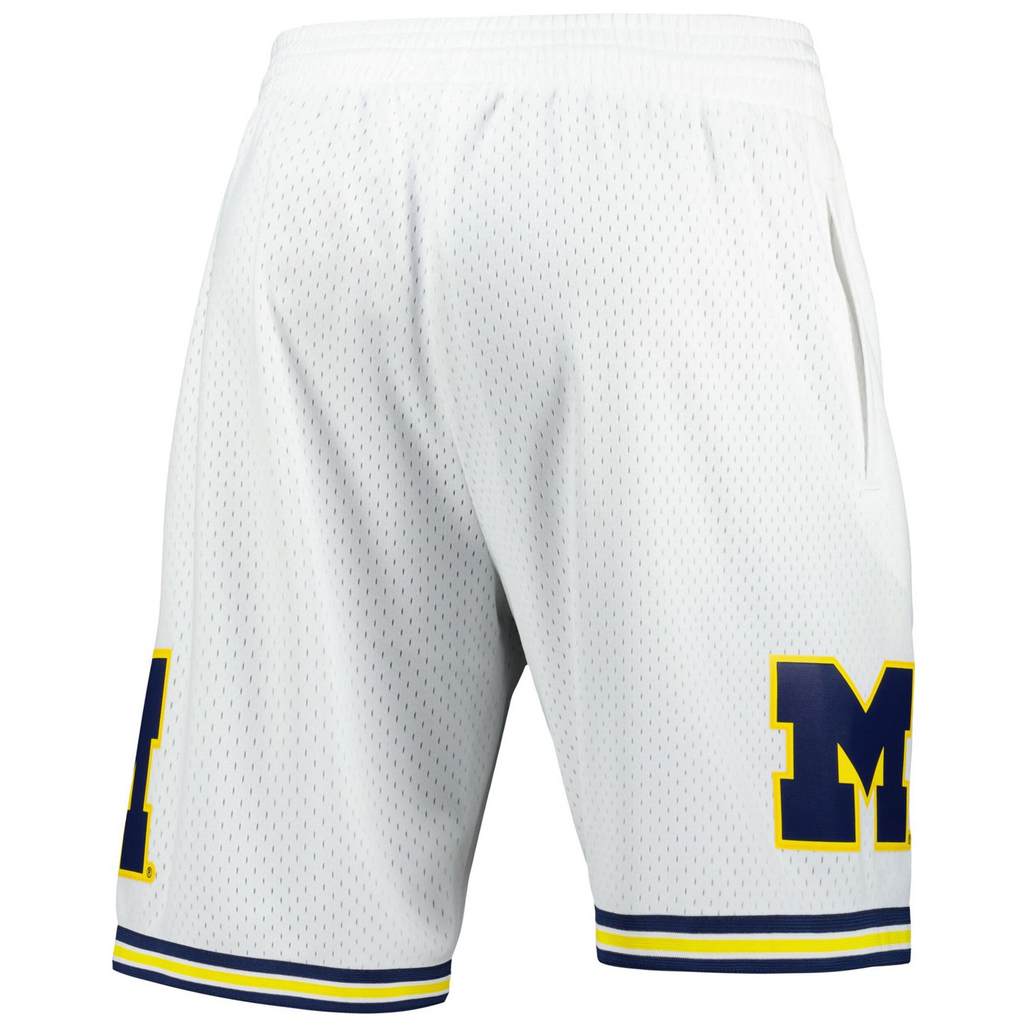 Mitchell  Ness Michigan Wolverines 1991/92 Throwback Jersey Shorts - view number 3