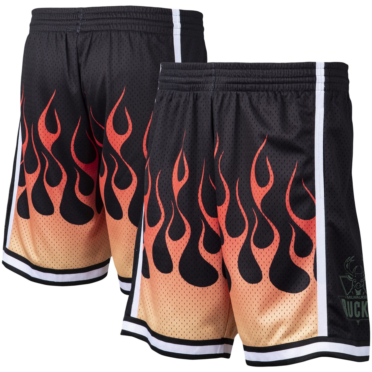 Mitchell  Ness Milwaukee Bucks 2000/01 Flames Swingman Shorts