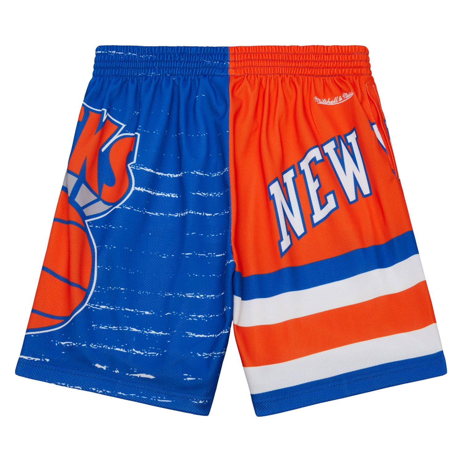 Mitchell  Ness Orange New York Knicks Jumbotron 30 Shorts - view number 3