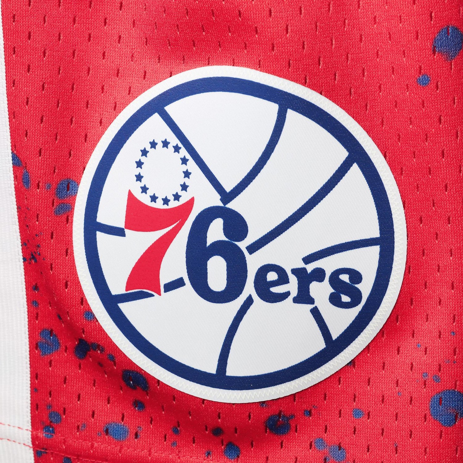 Mitchell  Ness Philadelphia 76ers Hardwood Classics 1996 Hyper Hoops Swingman Shorts                                             - view number 3