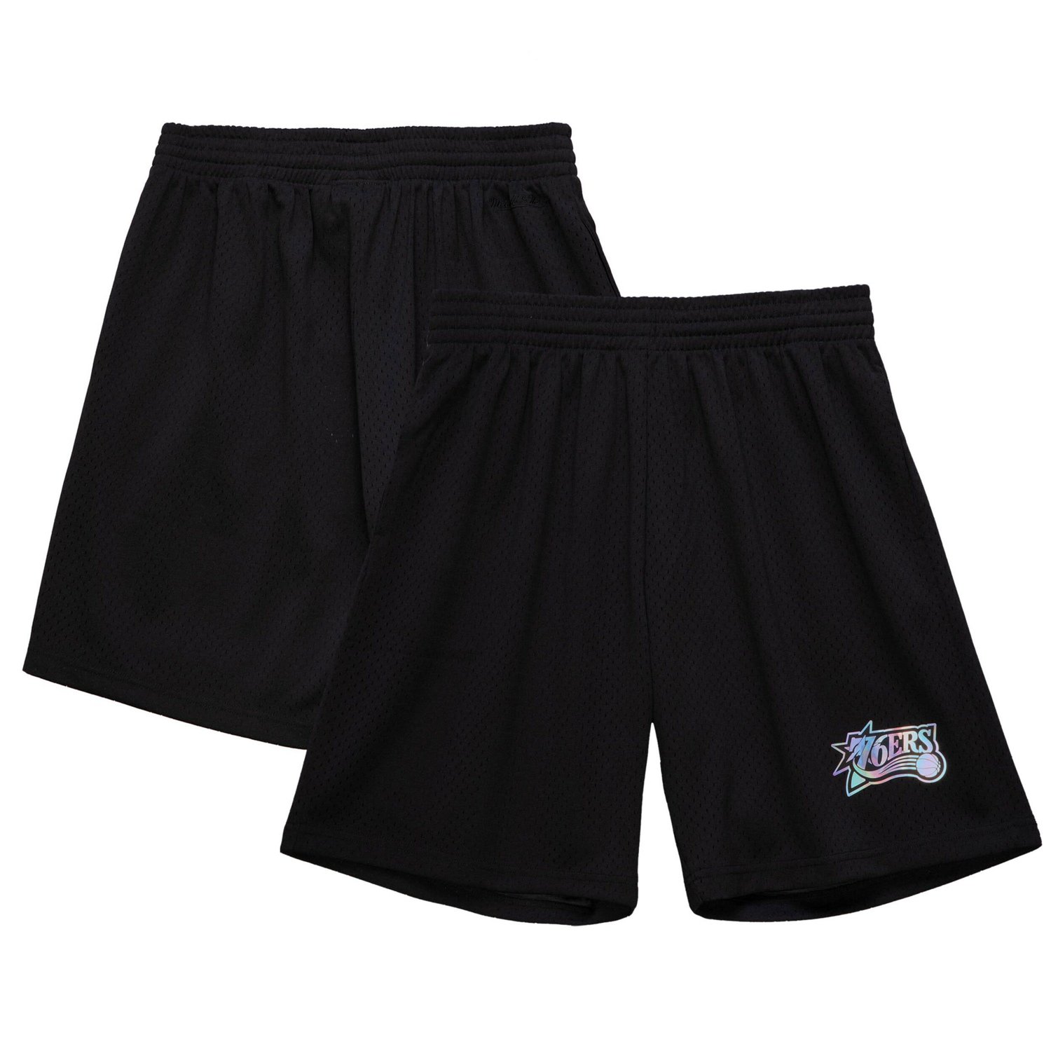 Mitchell  Ness Philadelphia 76ers Iridescent Mesh Shorts                                                                         - view number 1