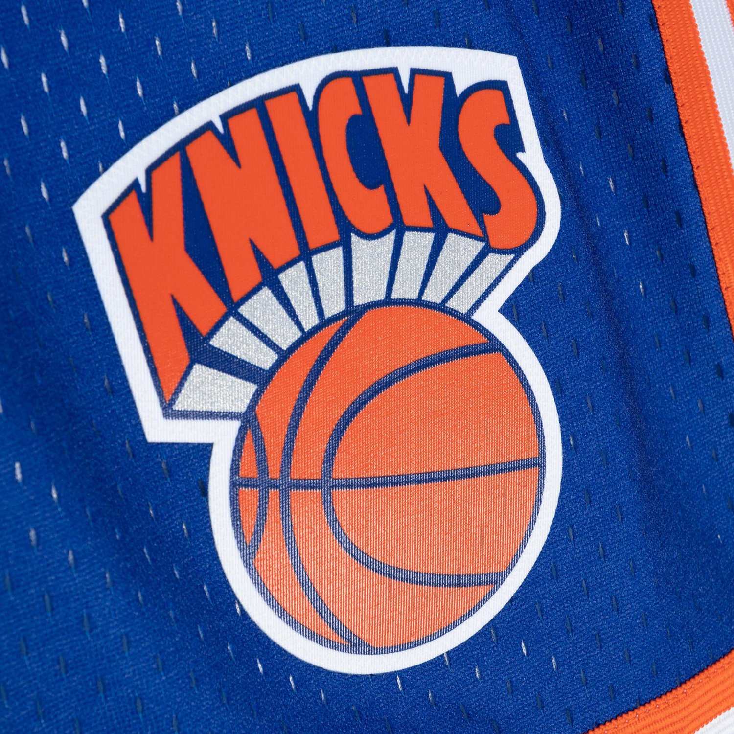 Mitchell  Ness Royal New York Knicks 1991 92 Hardwood Classics Fadeaway Reload 30 Swingman Shorts - view number 4