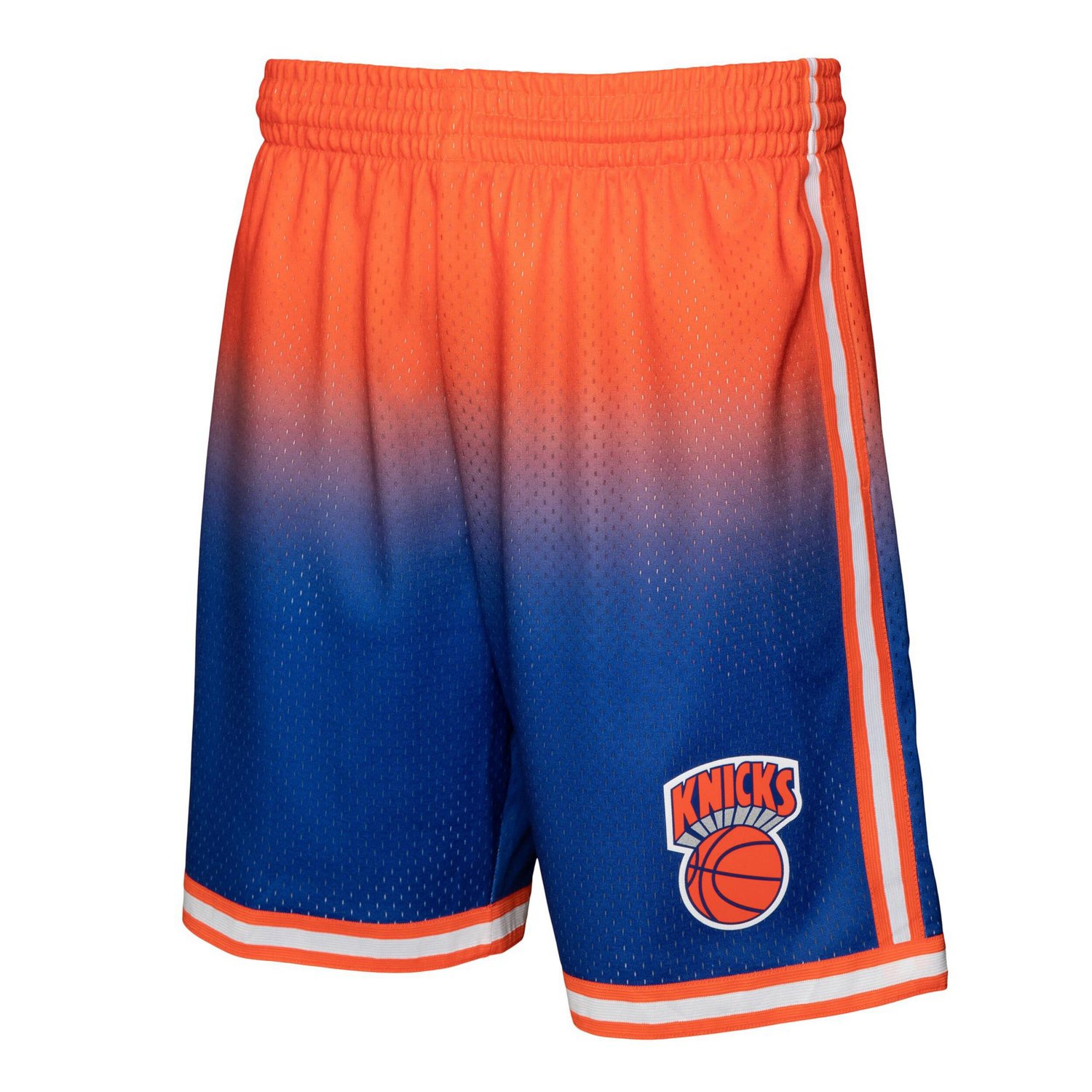 Mitchell  Ness Royal New York Knicks 1991 92 Hardwood Classics Fadeaway Reload 30 Swingman Shorts - view number 2