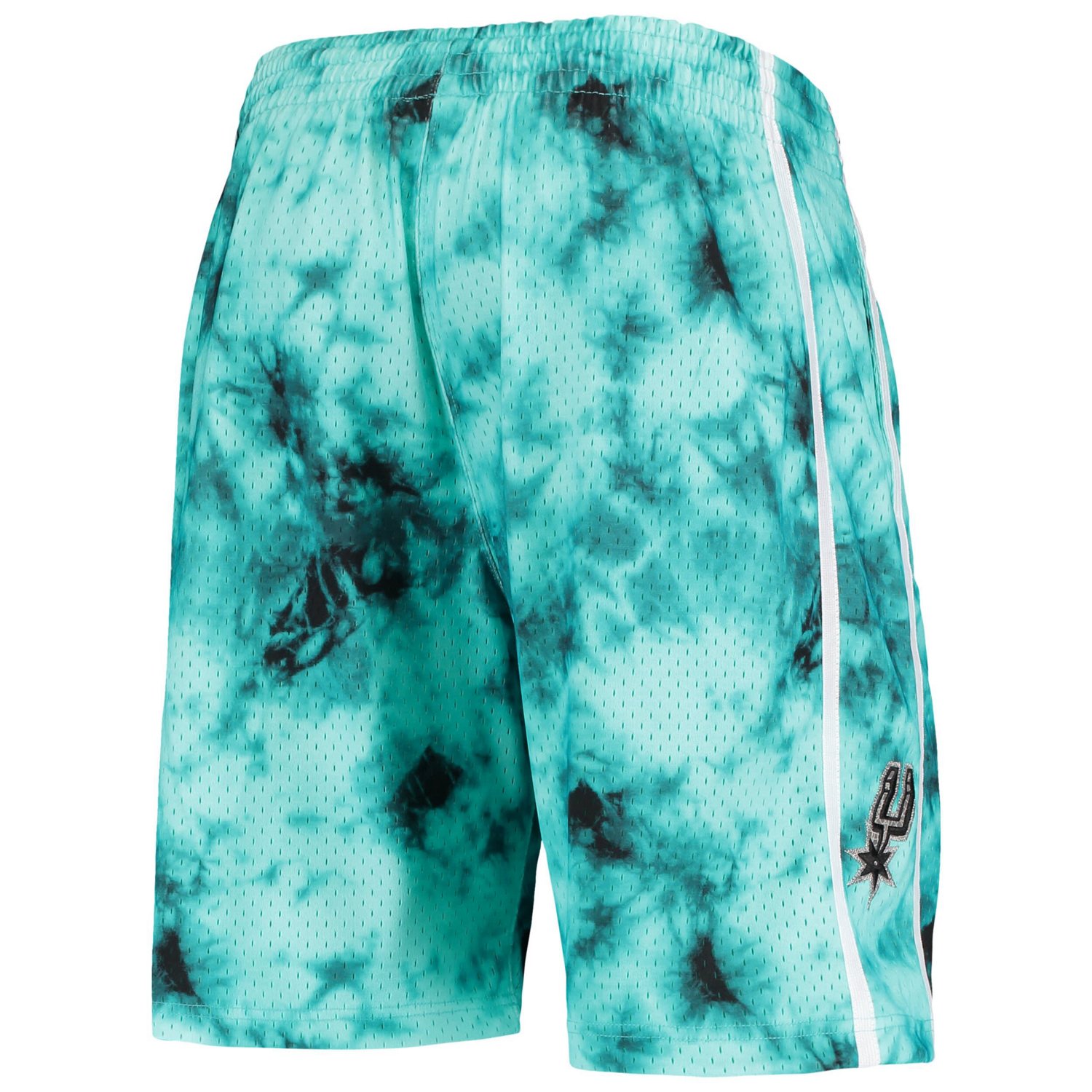 Mitchell  Ness San Antonio Spurs Hardwood Classics 1998 Galaxy Swingman Shorts                                                   - view number 4