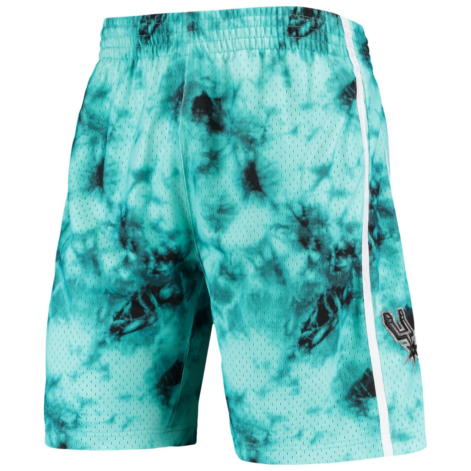 Mitchell  Ness San Antonio Spurs Hardwood Classics 1998 Galaxy Swingman Shorts                                                   - view number 2