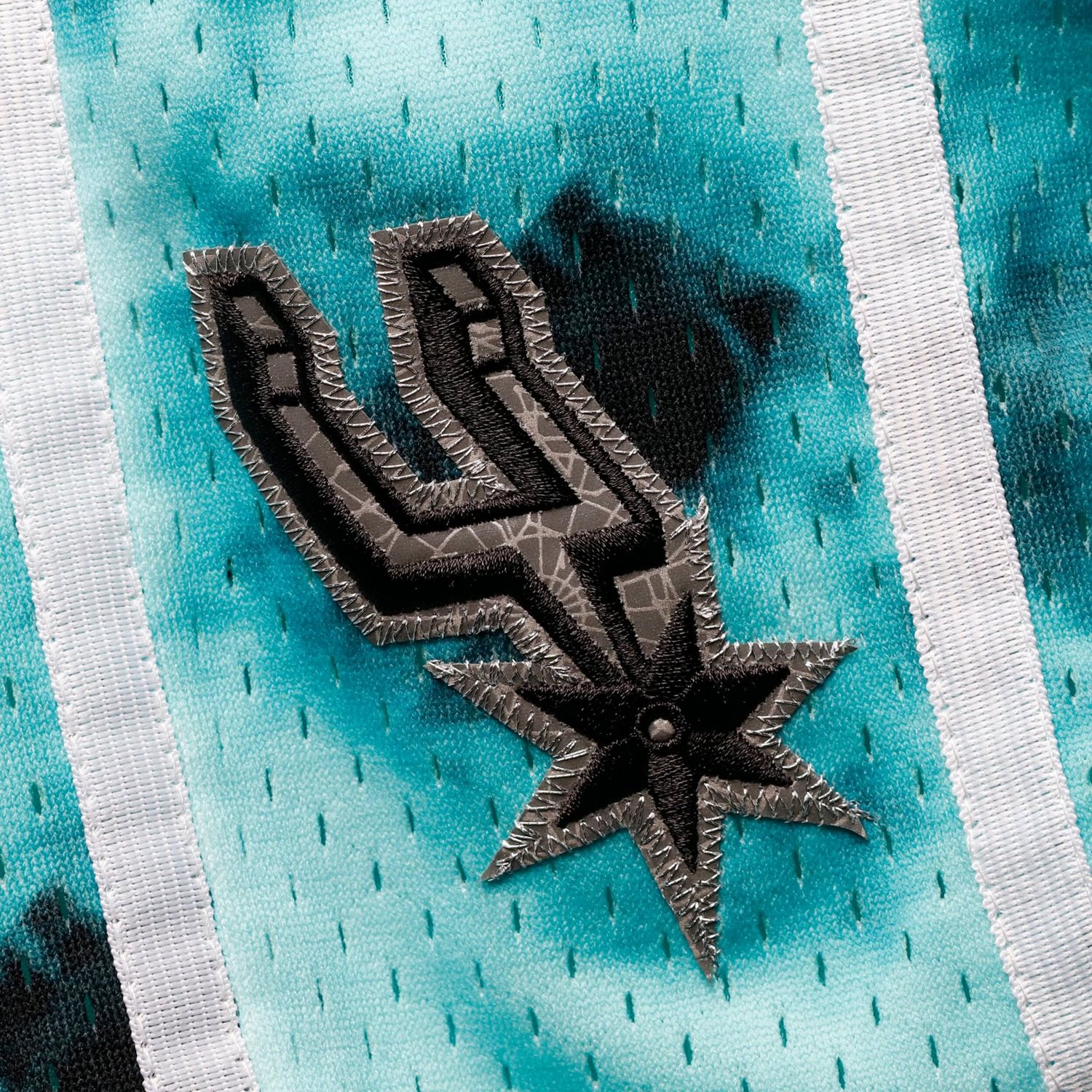 Mitchell  Ness San Antonio Spurs Hardwood Classics 1998 Galaxy Swingman Shorts                                                   - view number 3