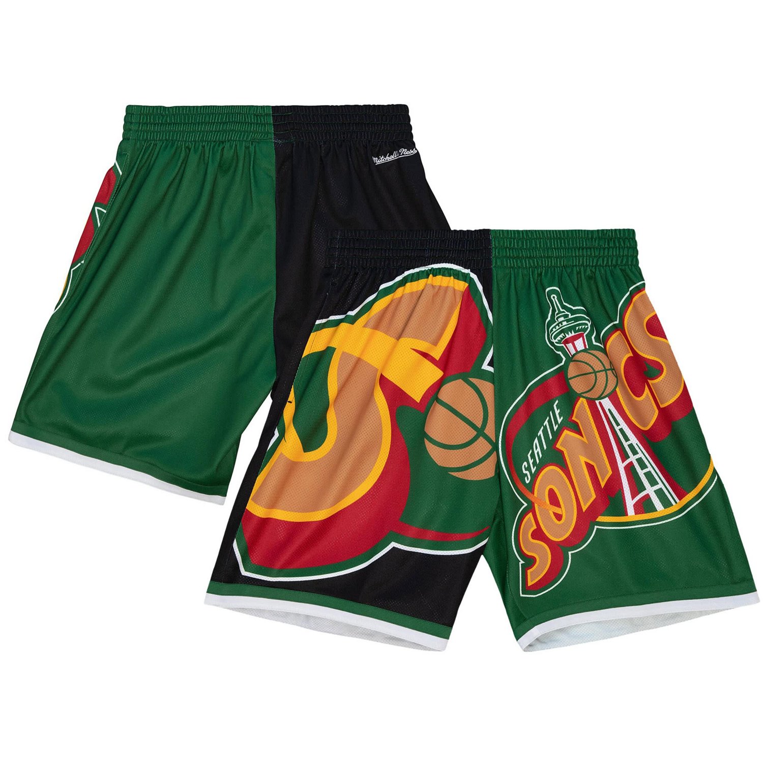 Mitchell  Ness Seattle SuperSonics Big Face 50 Fashion Shorts - view number 1