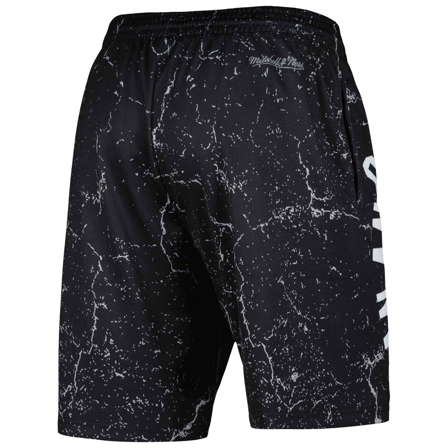 Mitchell  Ness Tim Duncan San Antonio Spurs Hardwood Classics Player Burst Shorts                                                - view number 3