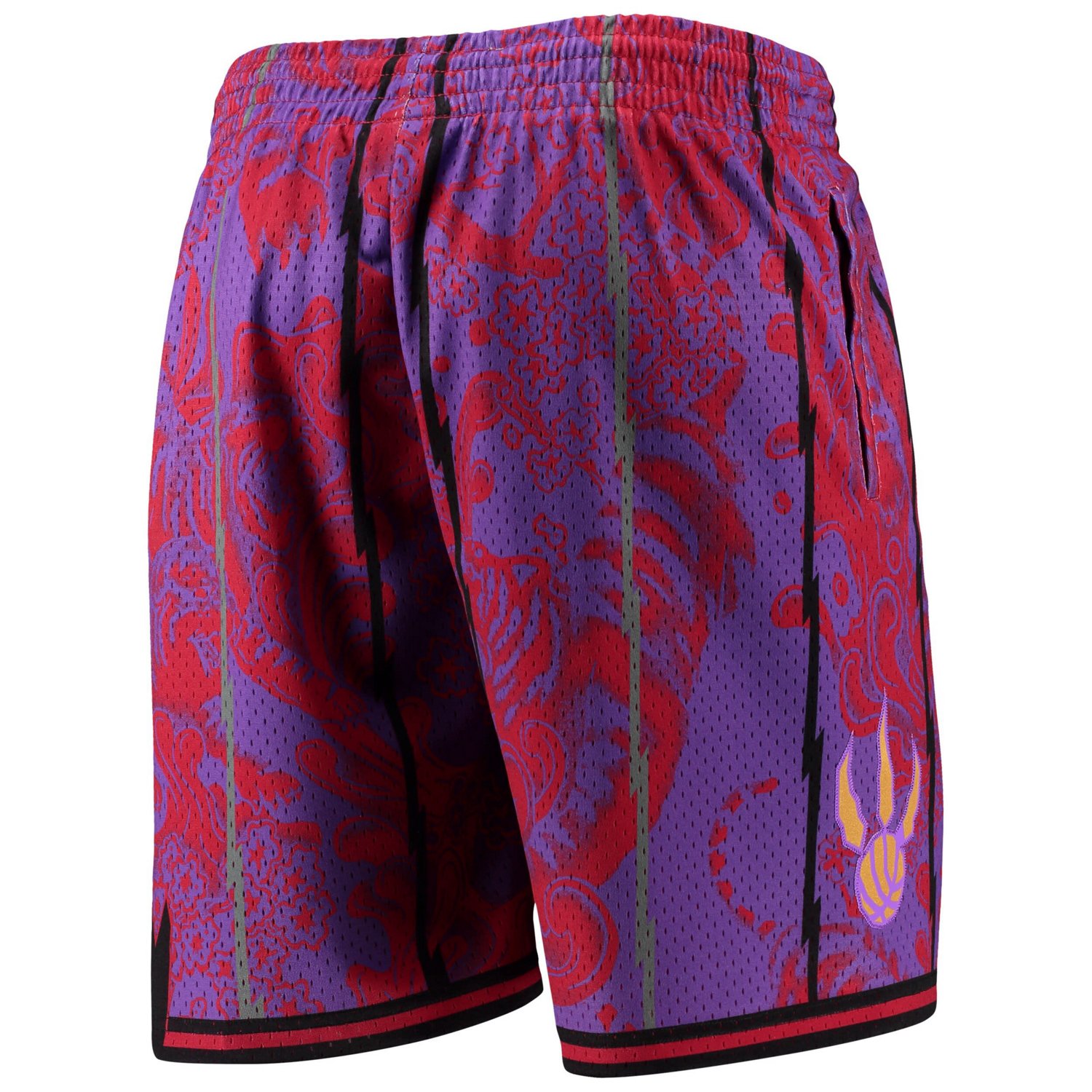 Mitchell  Ness Toronto Raptors Hardwood Classics Lunar New Year Swingman Shorts                                                  - view number 4