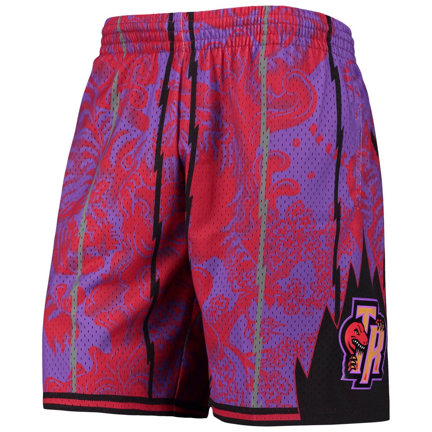 Mitchell  Ness Toronto Raptors Hardwood Classics Lunar New Year Swingman Shorts                                                  - view number 2