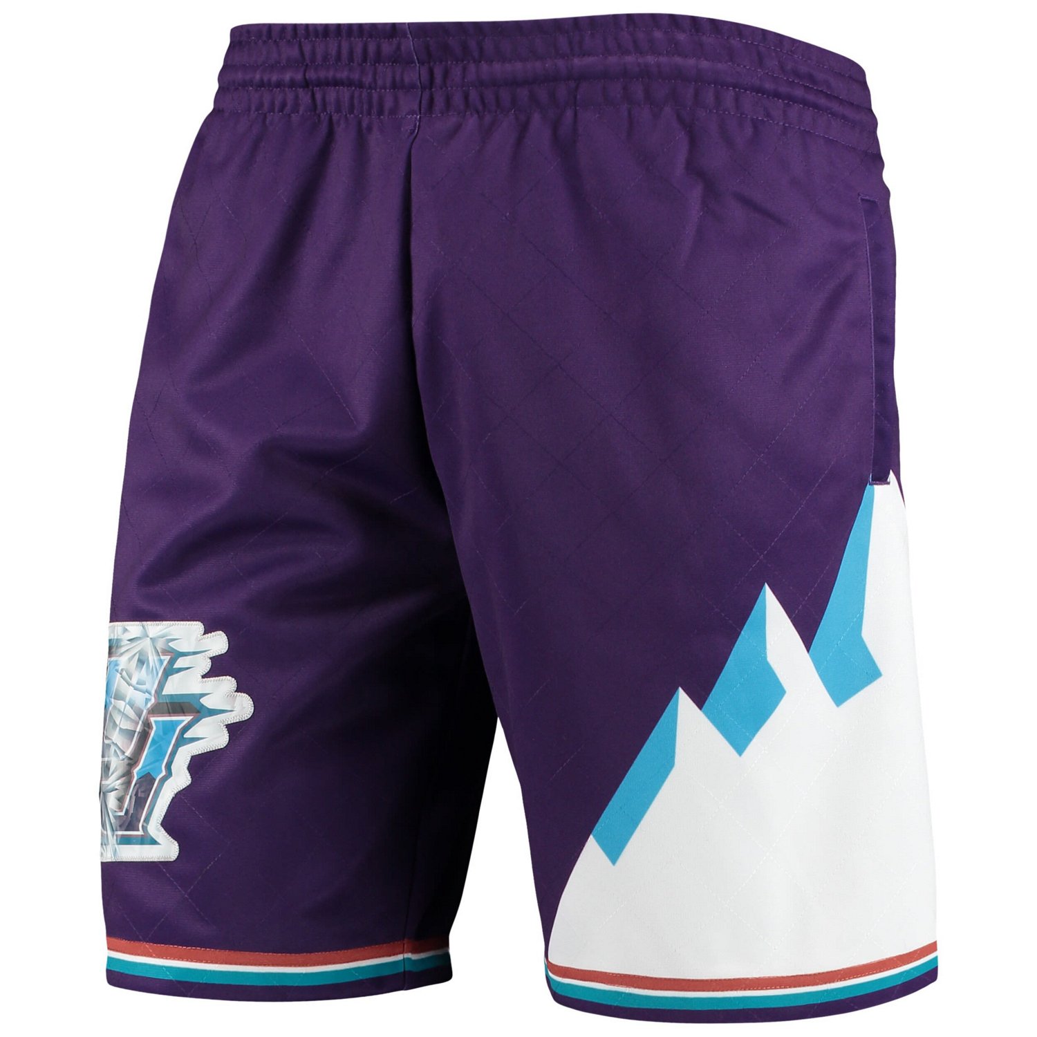 Mitchell  Ness Utah Jazz 1996 Hardwood Classics 75th Anniversary Swingman Shorts                                                 - view number 2