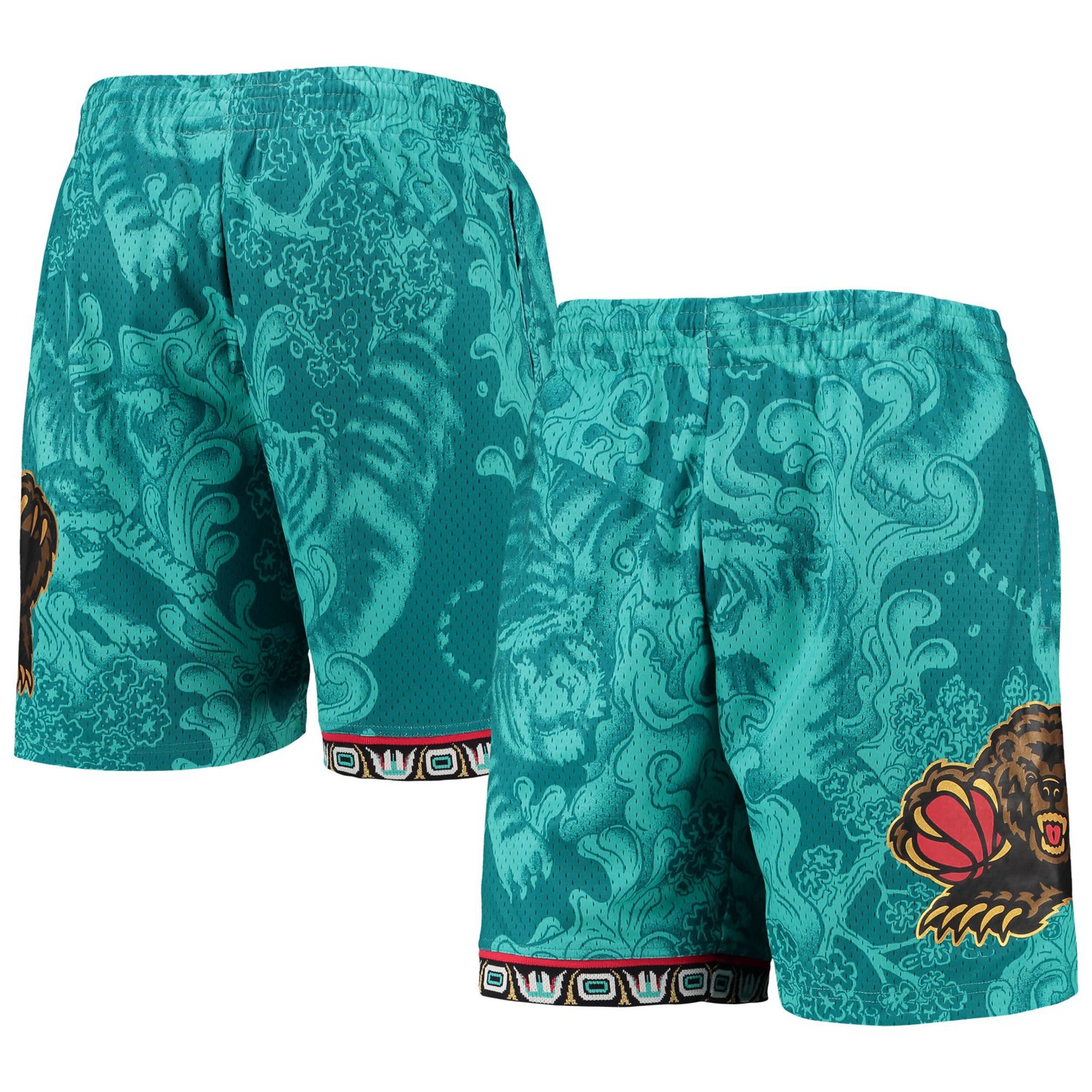 Mitchell  Ness Vancouver Grizzlies Hardwood Classics Lunar New Year Swingman Shorts