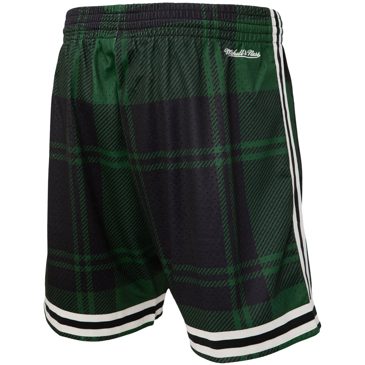 Mitchell  Ness x Uninterrupted Kelly /Black Boston Celtics Hardwood Classics Swingman Shorts                                     - view number 3