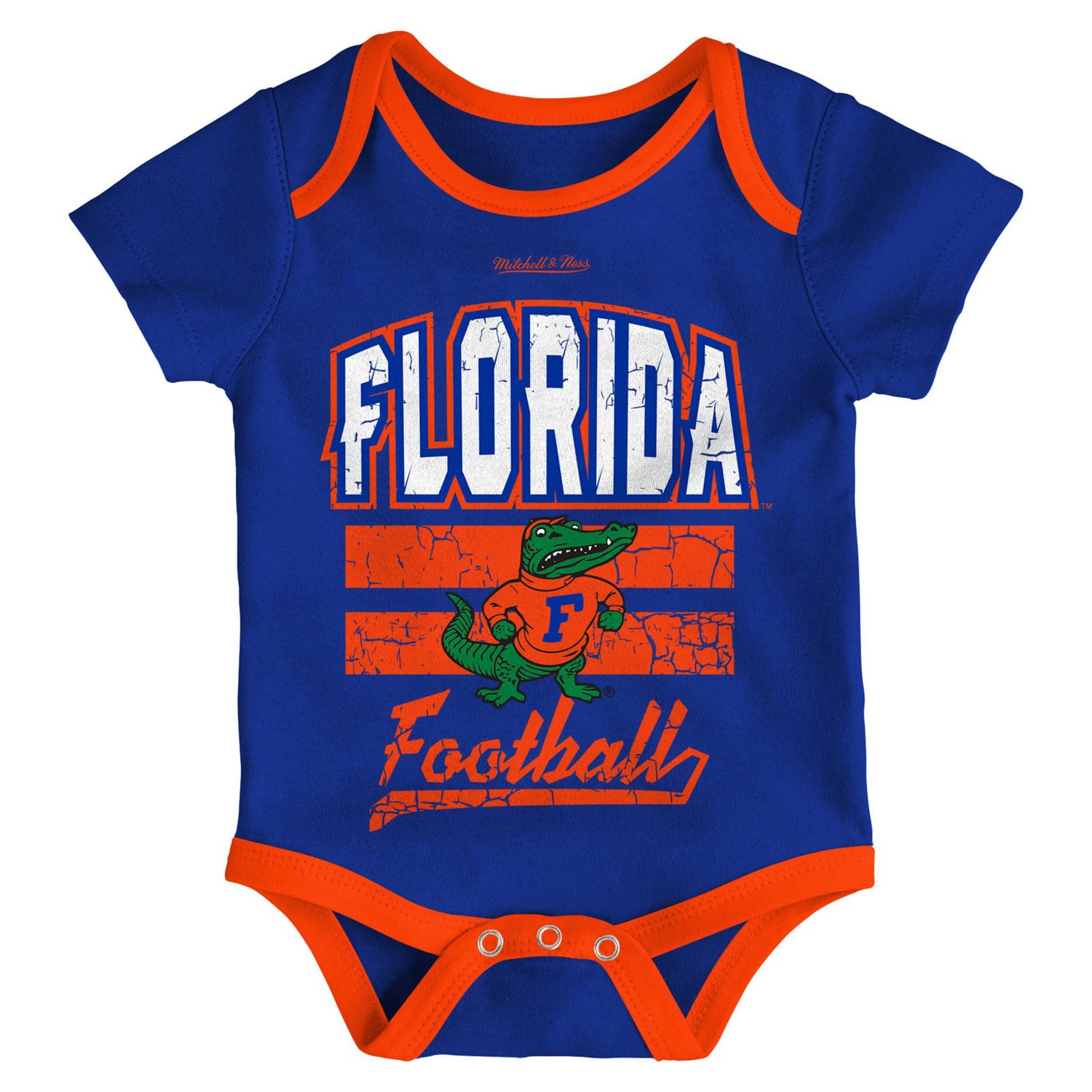 Newborn  Infant Mitchell  Ness Florida Gators 3-Pack Bodysuit Bib and Bootie Set - view number 2