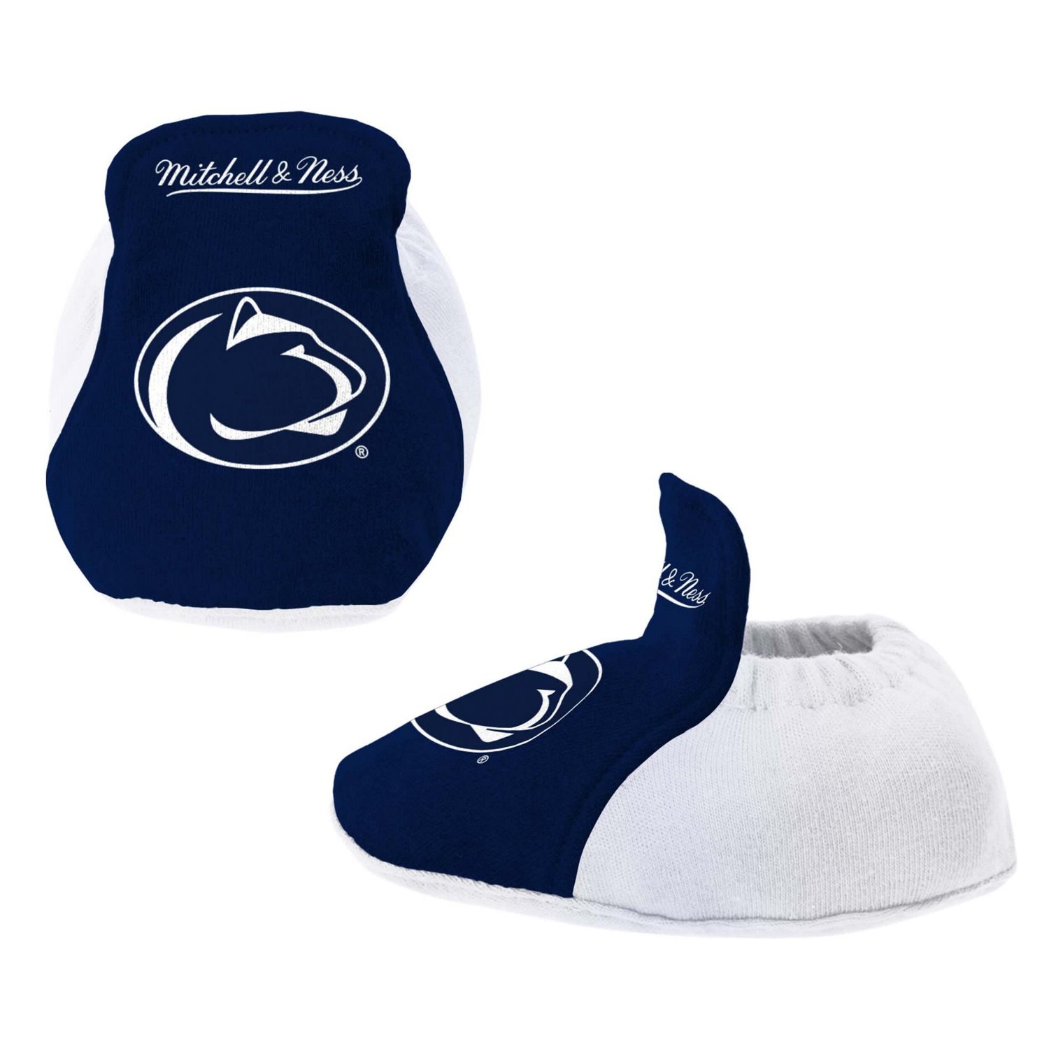 Newborn  Infant Mitchell Ness Penn State Nittany Lions 3-Pack Bodysuit Bib and Bootie Set