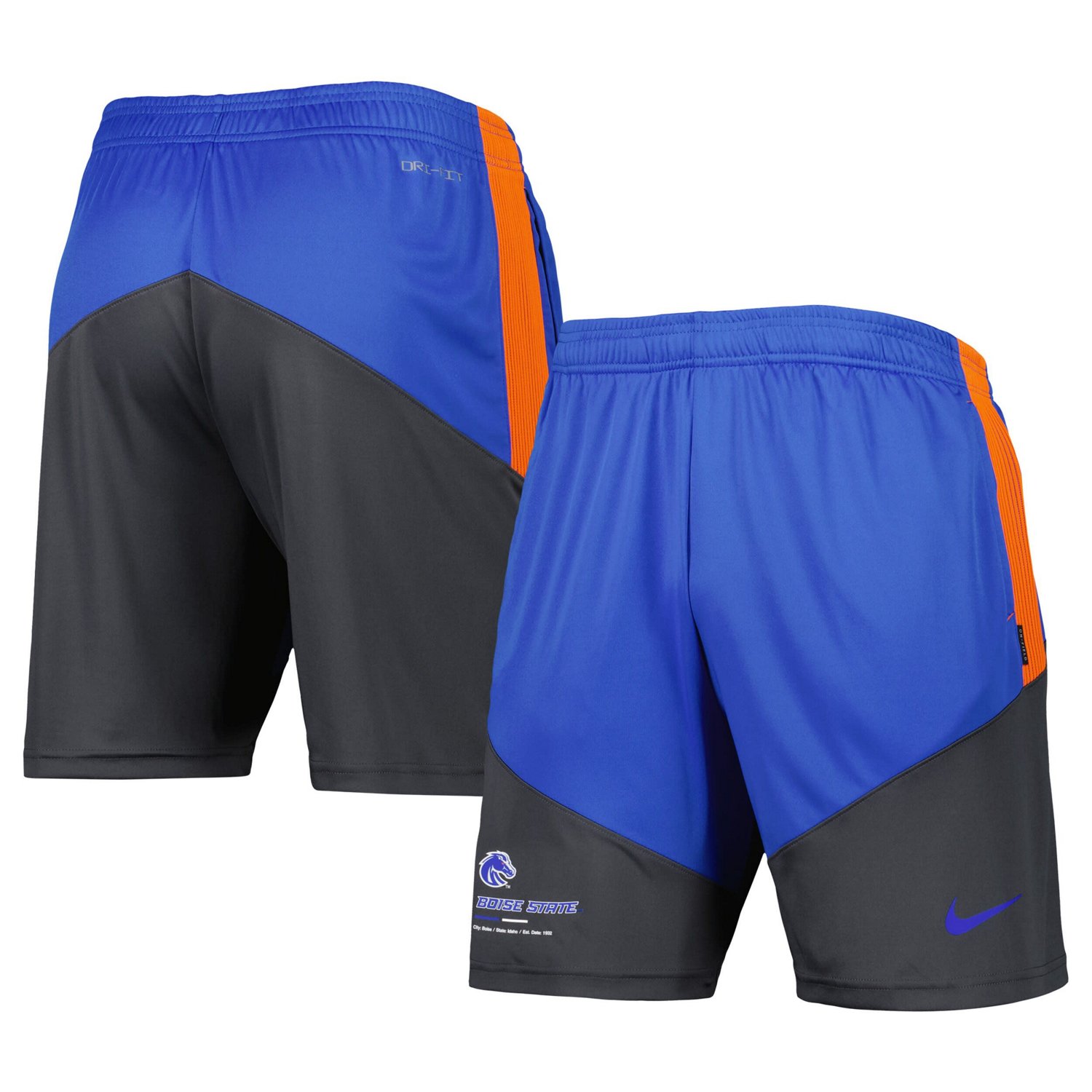 Nike /Anthracite Boise State Broncos Performance Player Shorts
