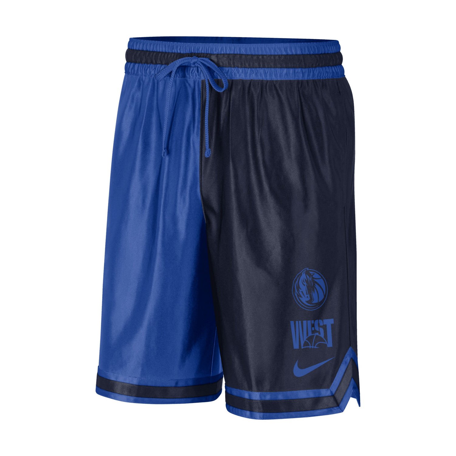 Nike /Blue Dallas Mavericks Courtside Versus Force Split DNA Performance Shorts - view number 2