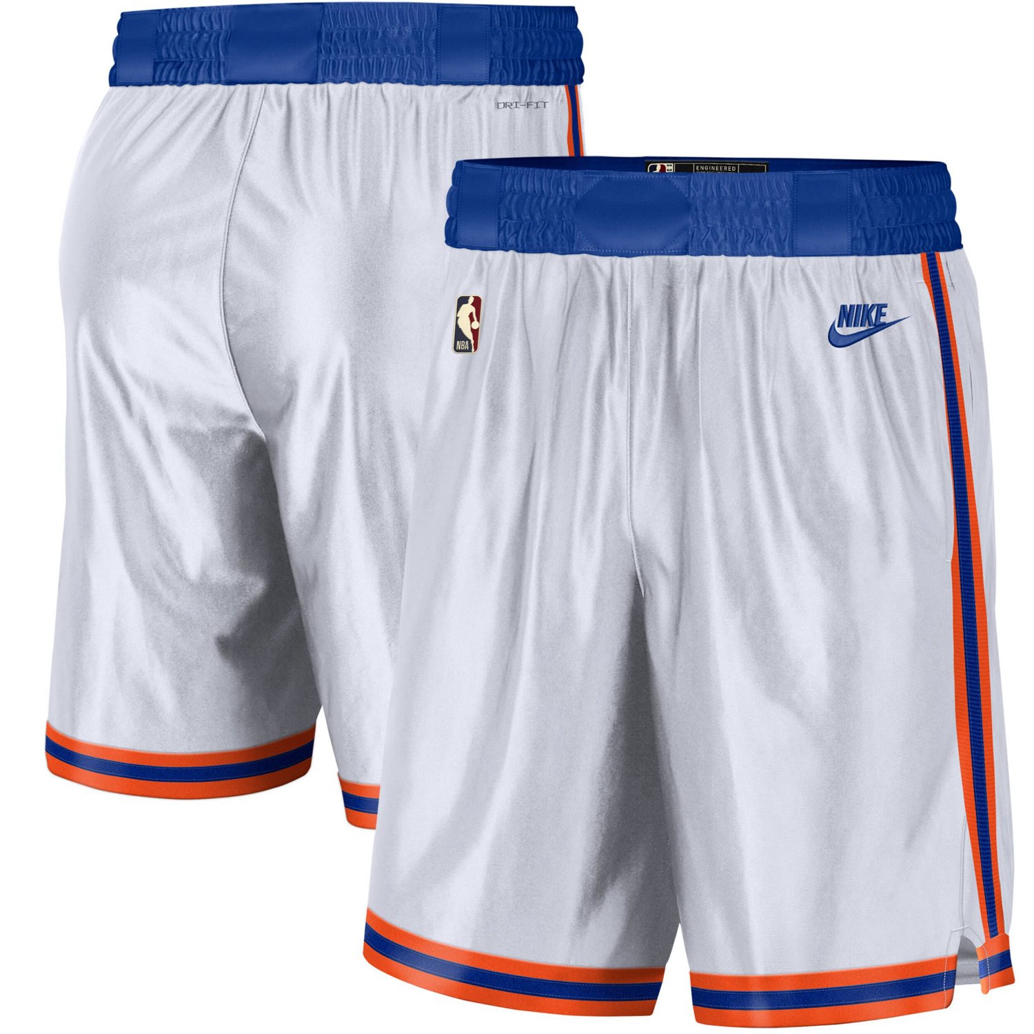 Nike Blue New York Knicks 2021 22 Classic Edition Swingman Performance Shorts Academy