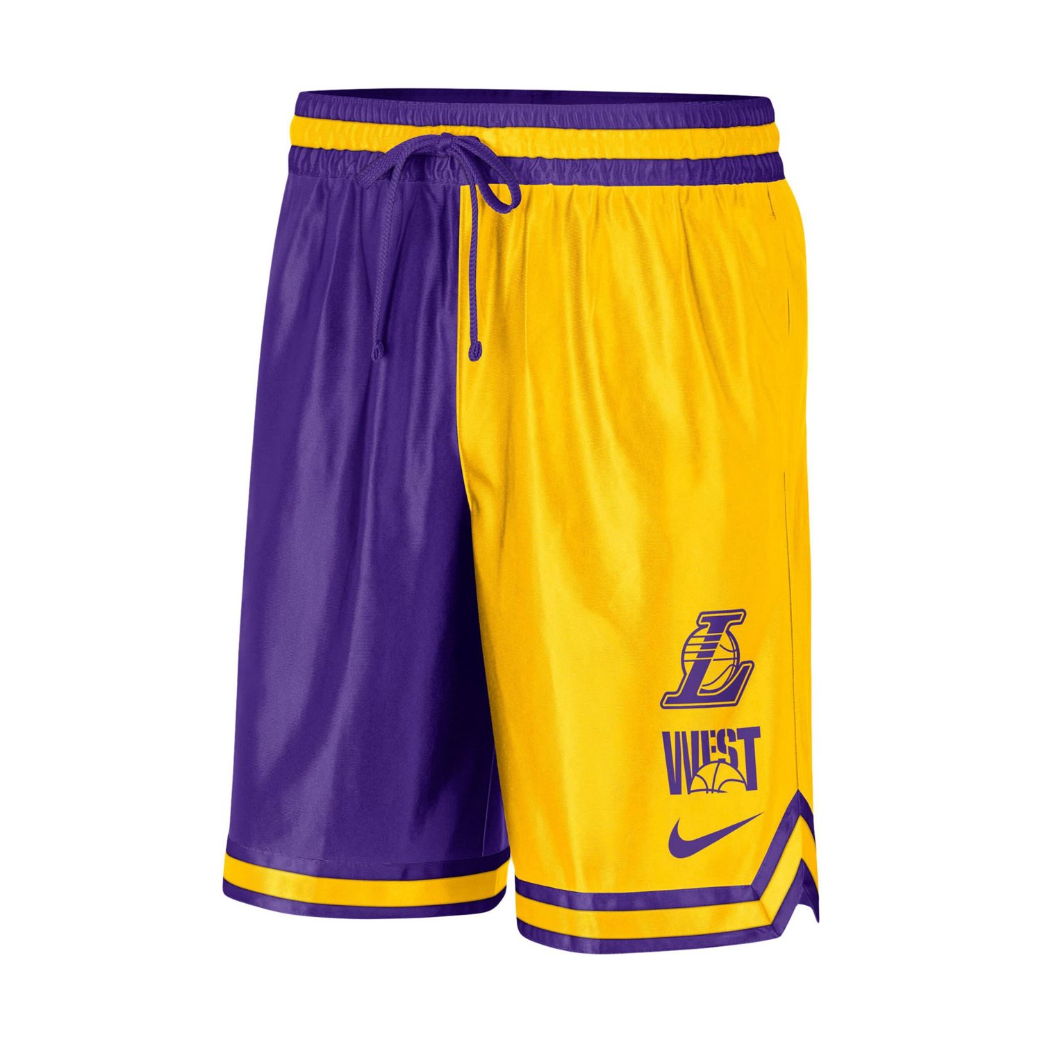 Nike /Purple Los Angeles Lakers Courtside Versus Force Split DNA Performance Shorts - view number 2