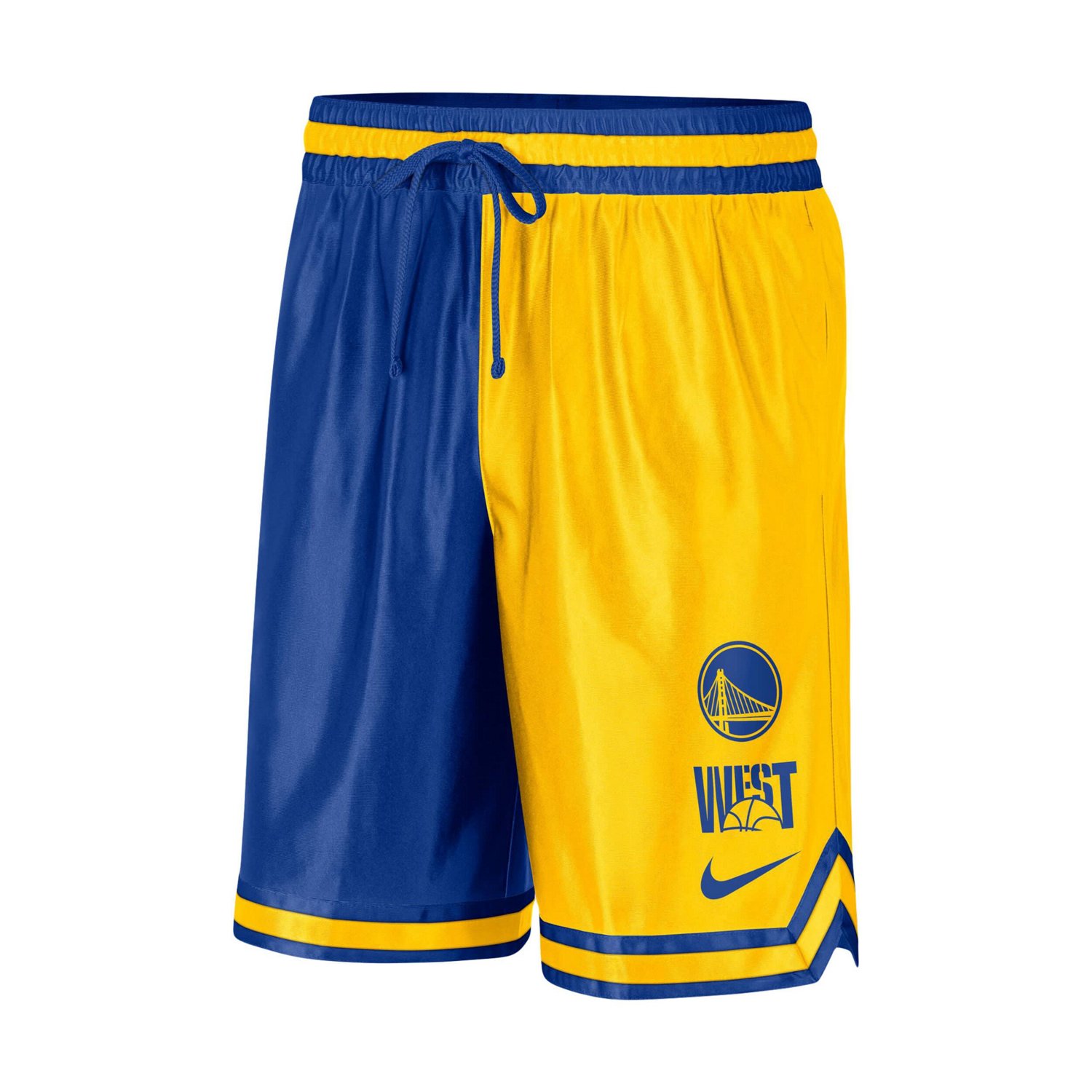 Nike /Royal en State Warriors Courtside Versus Force Split DNA Performance Shorts                                                - view number 2