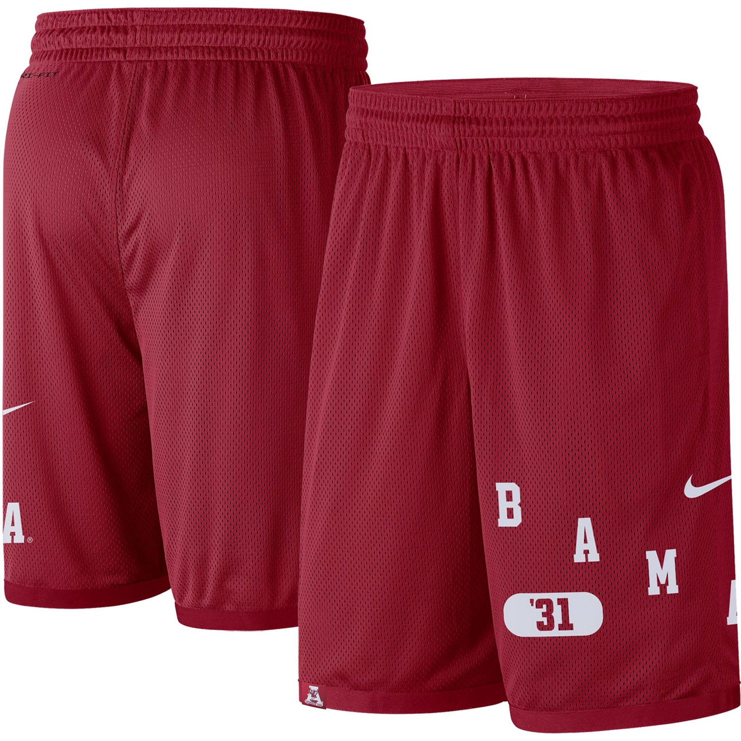 Nike Alabama Tide Wordmark Performance Shorts Academy
