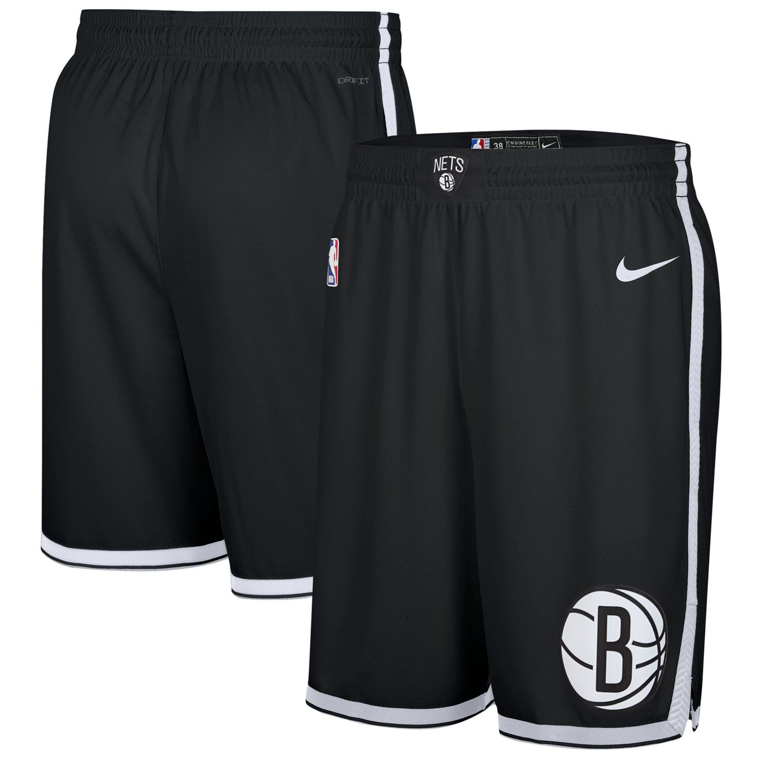 Nike Brooklyn Nets 2024 25 Icon Edition Performance Swingman Shorts                                                              - view number 1