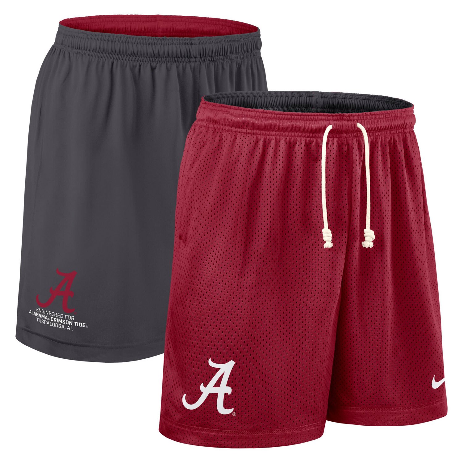 Nike Charcoal Alabama Tide 2025 Sideline Reversible Performance Shorts