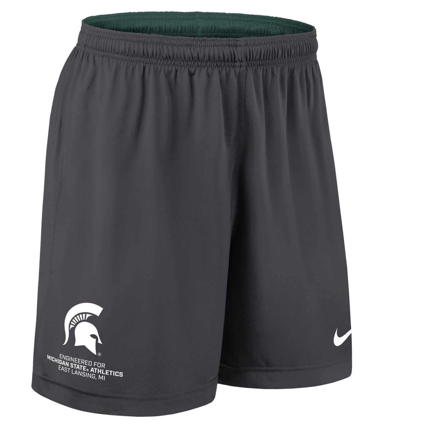 Nike Charcoal Michigan State Spartans 2025 Sideline Reversible Dri-FIT Shorts - view number 4