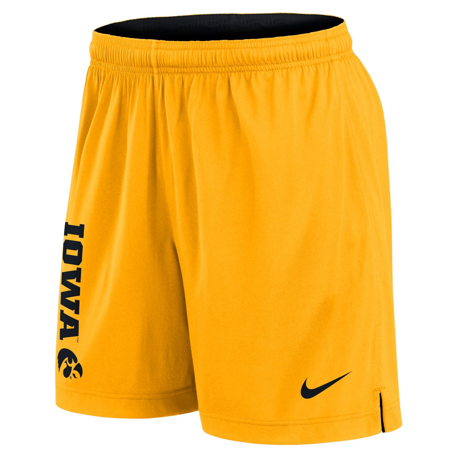 Nike Gold Iowa Hawkeyes Courtside Standard Issue Dri-FIT Reversible Shorts - view number 4