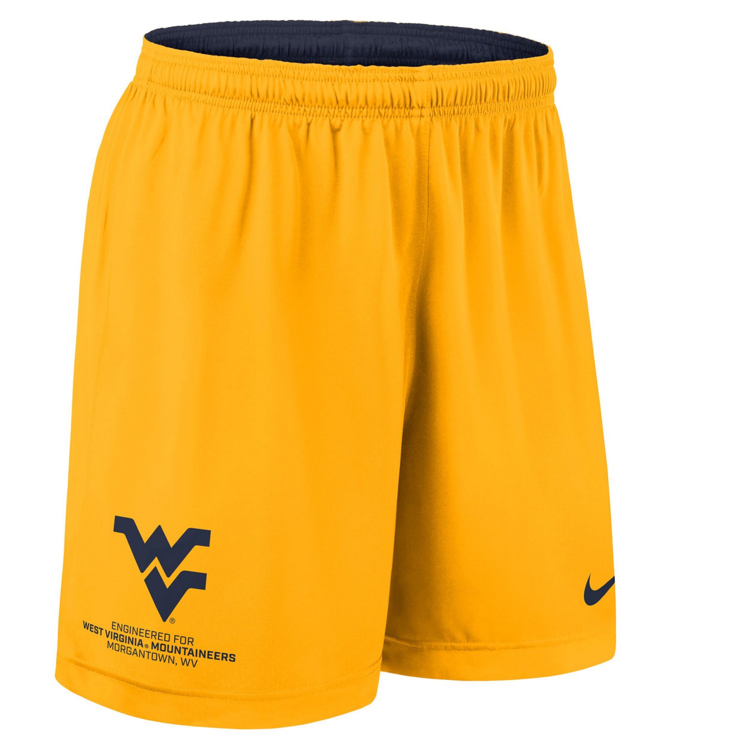 Nike Gold West Virginia Mountaineers 2025 Sideline Reversible Performance Shorts - view number 4
