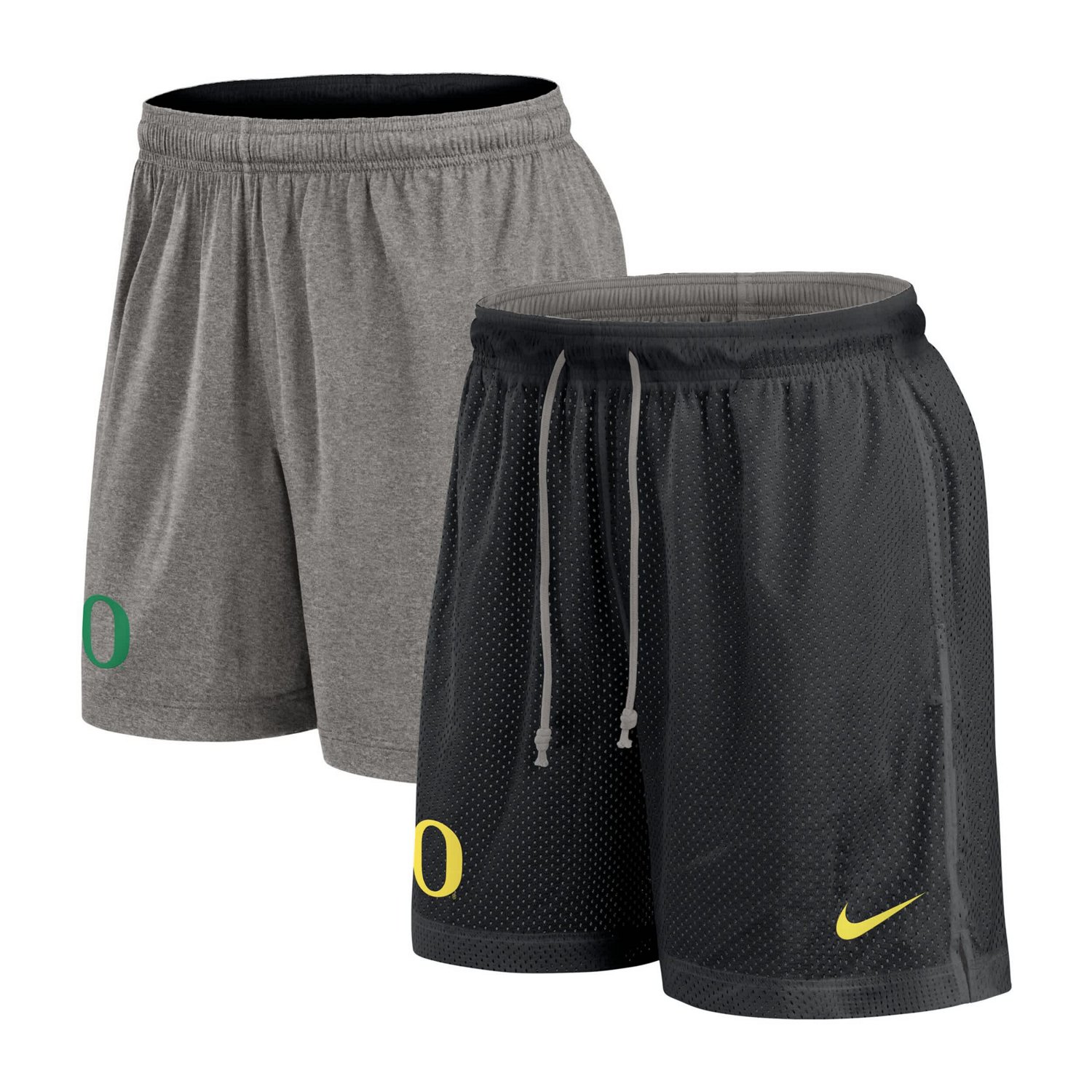 Nike Heather Gray Oregon Ducks Player Reversible Shorts                                                                          - view number 1