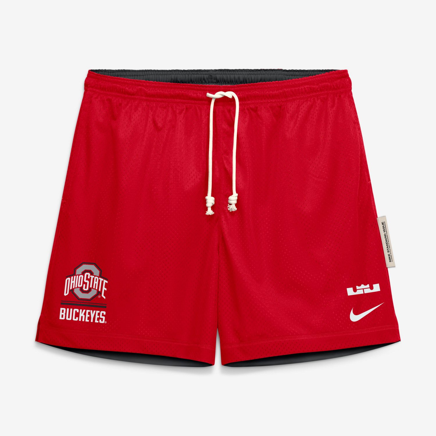 Nike LeBron James Ohio State Buckeyes Courtside Reversible Dri-FIT Shorts - view number 2