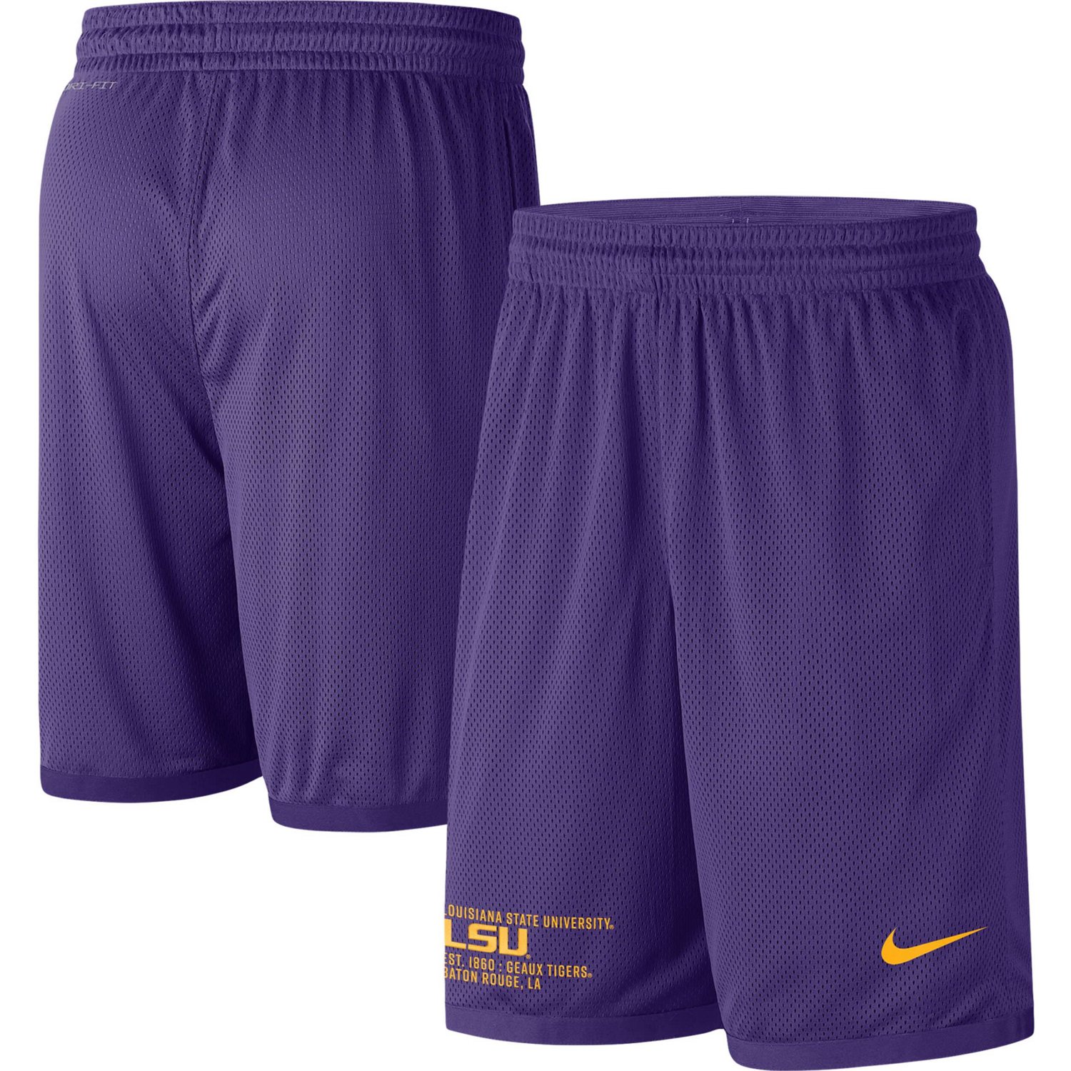 Nike LSU Tigers Performance Mesh Shorts