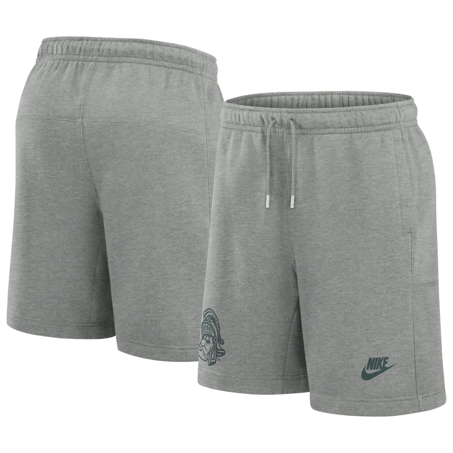 Nike Michigan State Spartans Legacy Essential Fleece Shorts                                                                      - view number 1
