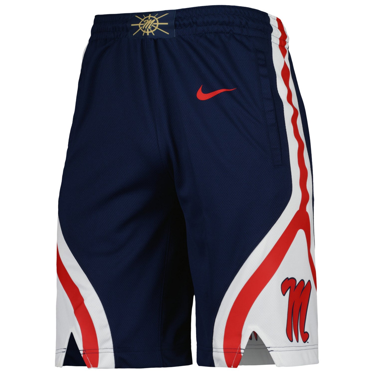 Nike Powder Ole Miss Rebels Replica Performance Basketball Shorts Academy