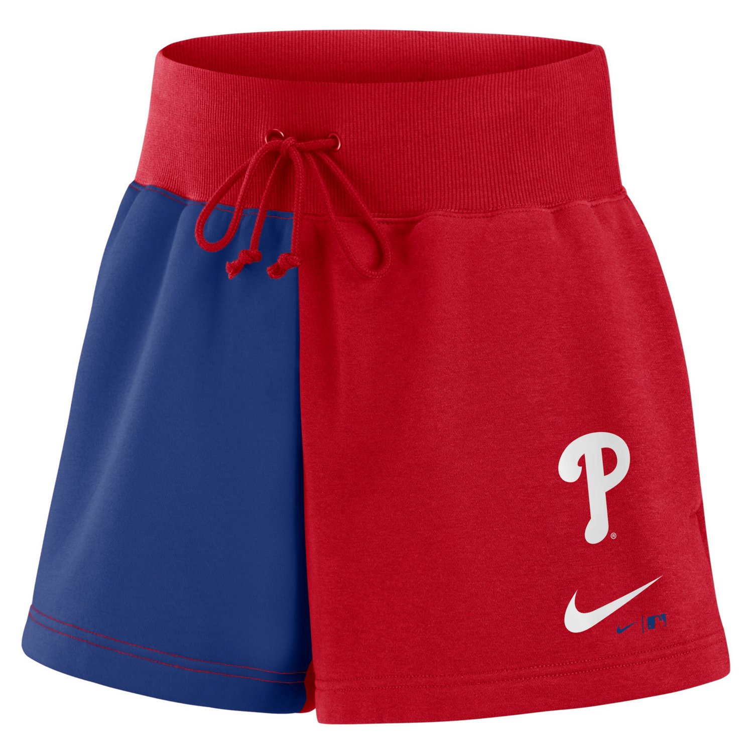 Nike Royal Philadelphia Phillies Color-Block Phoenix Fleece Lounge Shorts - view number 2
