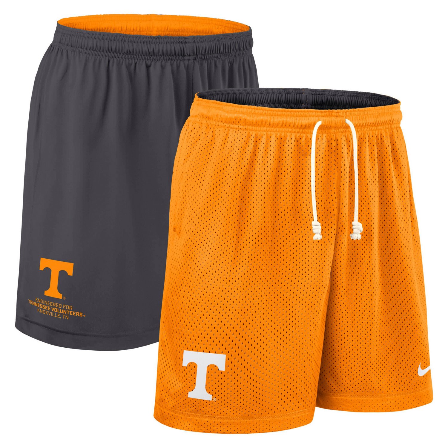 Nike Tennessee Charcoal Tennessee Volunteers 2025 Sideline Reversible Performance Shorts
