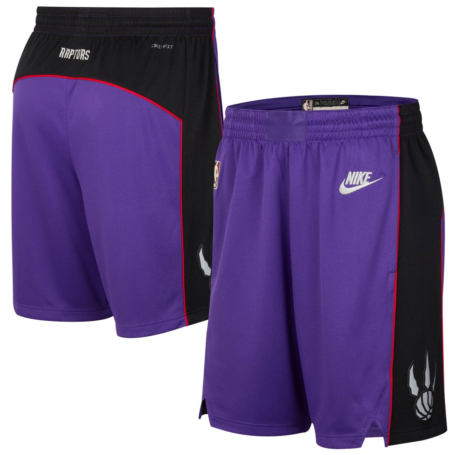 Nike Toronto Raptors 2024 25 Classic Edition Swingman Shorts                                                                     - view number 1