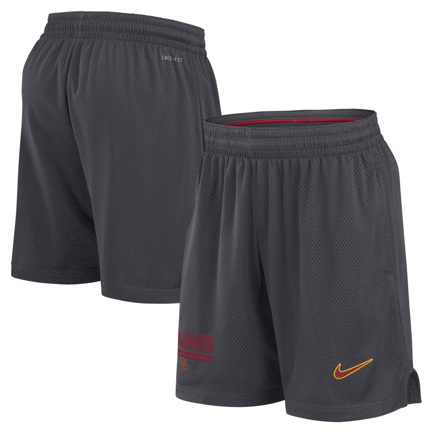 Nike USC Trojans 2024 Sideline Performance Mesh Shorts                                                                           - view number 1