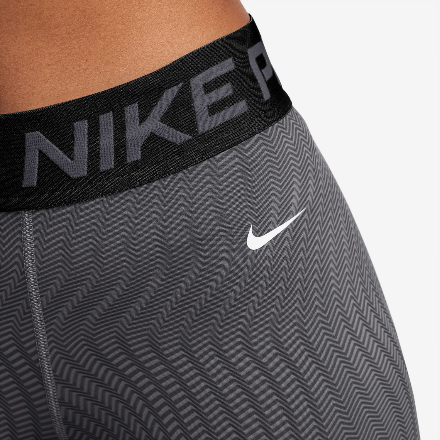Nike Women's Pro Dri-FIT Mid Rise Printed Shorts 3 in                                                                            - view number 5