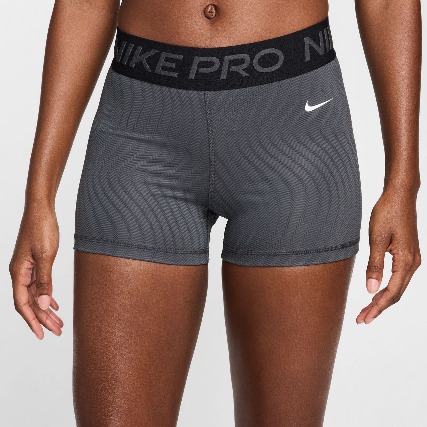 Nike Women's Pro Dri-FIT Mid Rise Printed Shorts 3 in                                                                            - view number 2