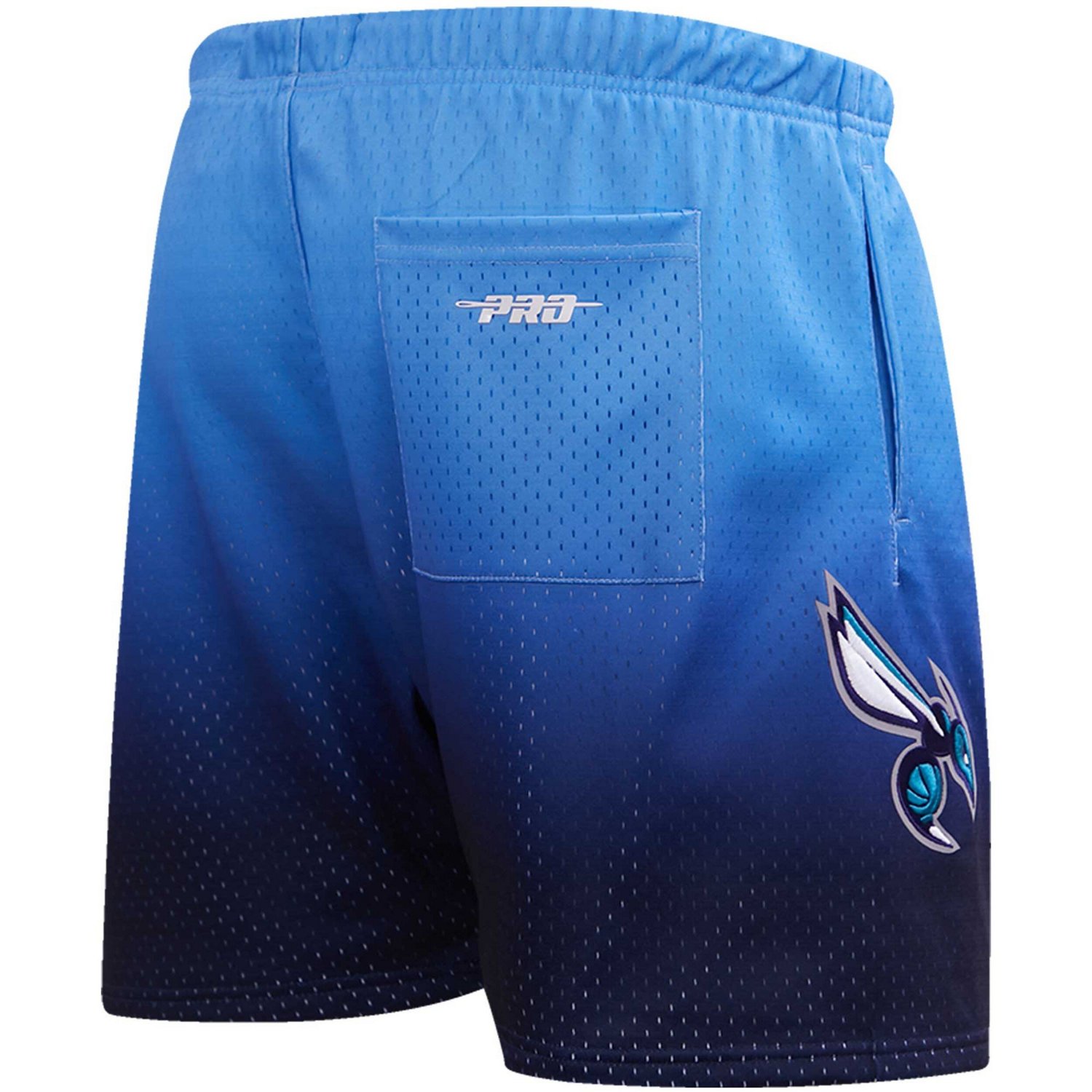 Post LaMelo Ball /Blue Charlotte Hornets Ombre Name  Number Shorts                                                               - view number 3