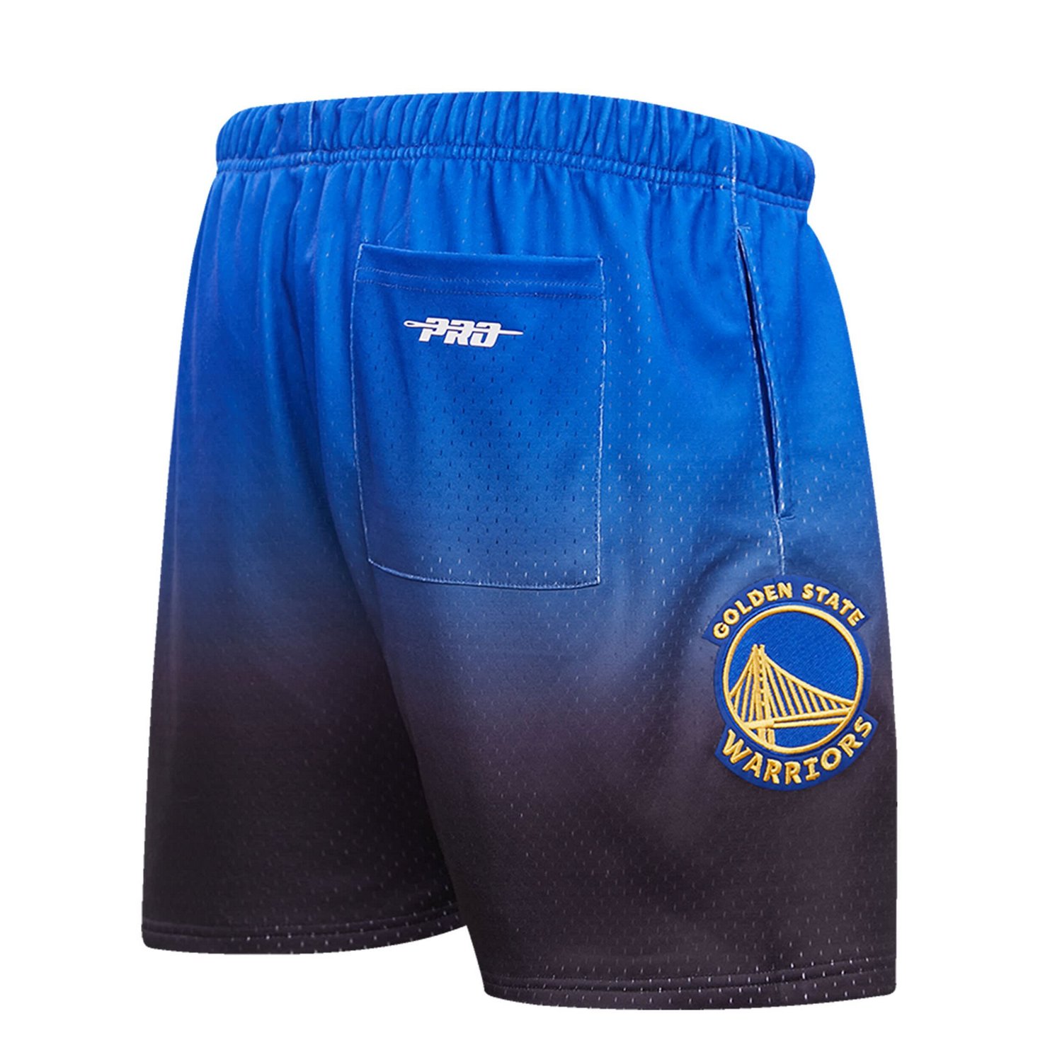 Pro Standard /Black Golden State Warriors Ombre Mesh Shorts                                                                      - view number 3