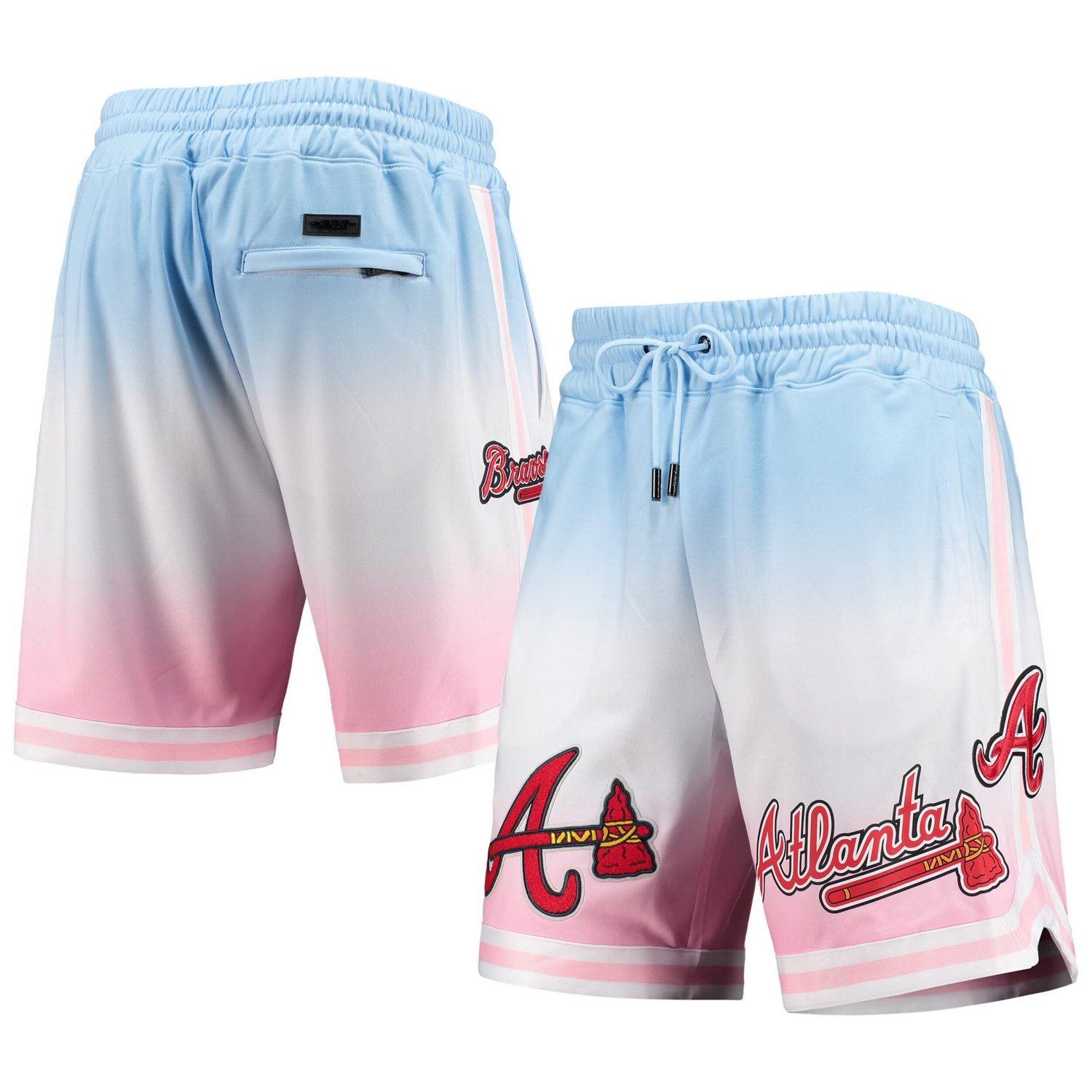 Pro Standard /Pink Atlanta Braves Team Logo Pro Ombre Shorts                                                                     - view number 1
