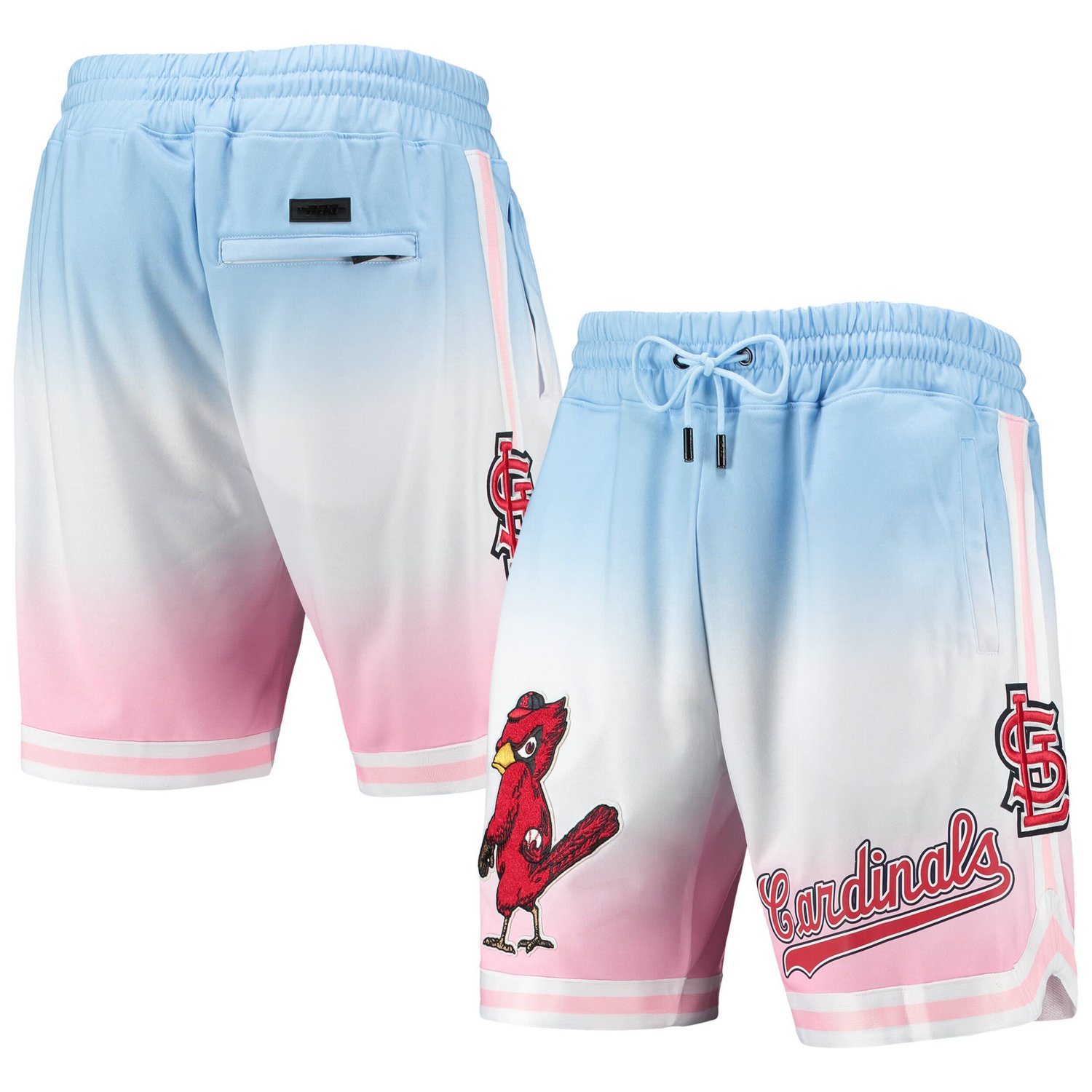 Pro Standard /Pink St Louis Cardinals Team Logo Pro Ombre Shorts - view number 1
