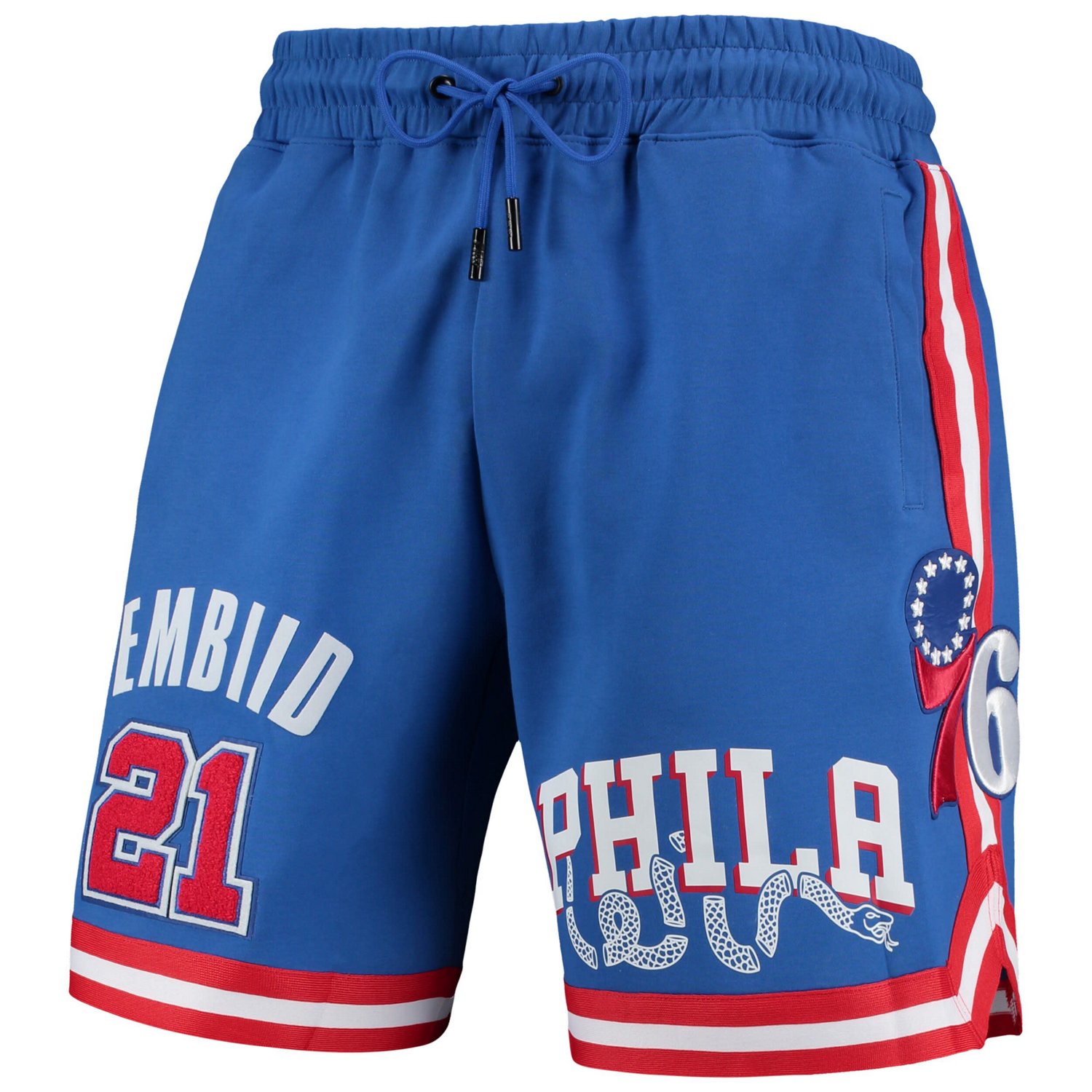 Pro Standard Joel Embiid Philadelphia 76ers Team Player Shorts                                                                   - view number 2
