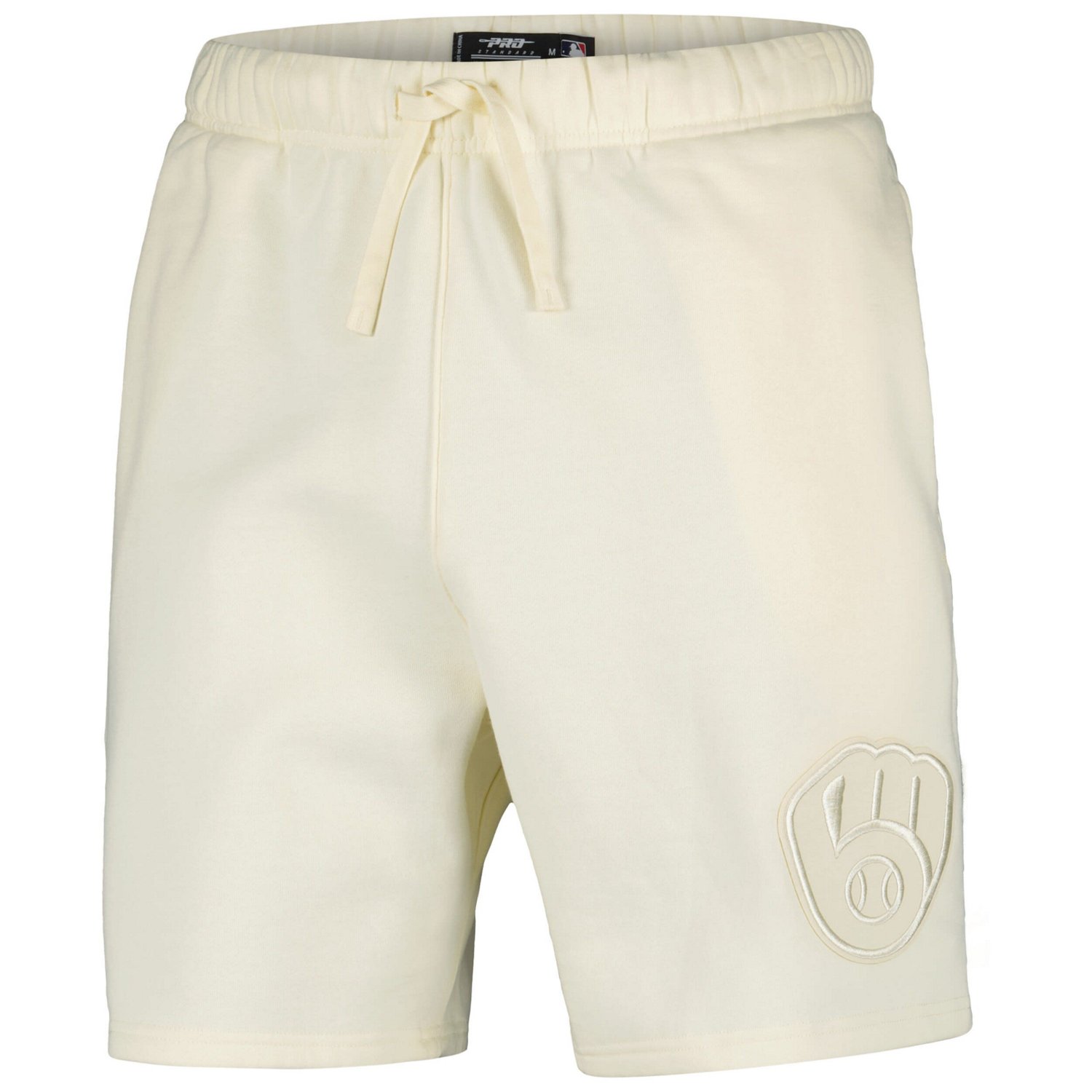 Pro Standard Milwaukee Brewers Neutral Fleece Shorts                                                                             - view number 2
